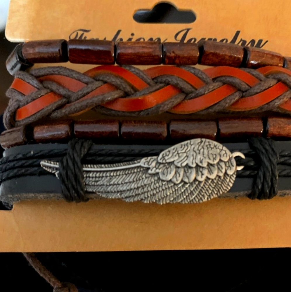 Multi-Wrapped Leather Bracelet